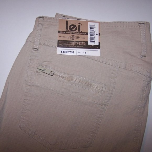 L.E.I. Stretch Utility Pants Size 11 NWT - Picture 3 of 5